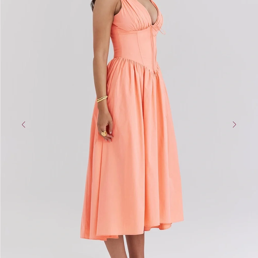 EMMELINA Sorbet Cotton Corset Sundress - Picture 5 of 6